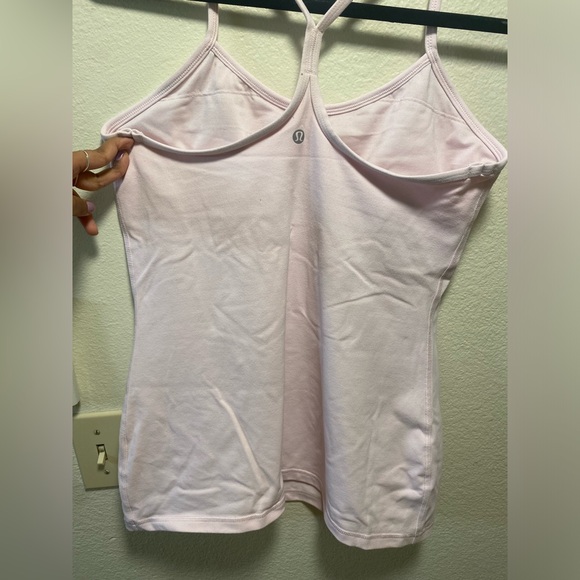 Lululemon Power Y tank baby pink color style W1447S - Picture 6 of 10